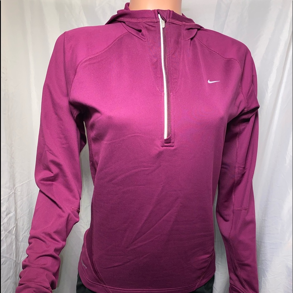 NIKE FIT DRY PULLOVER RUNNING JACKET HOODEN